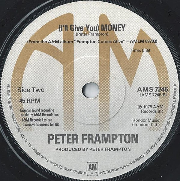Peter Frampton : Baby I Love Your Way (7", Single)