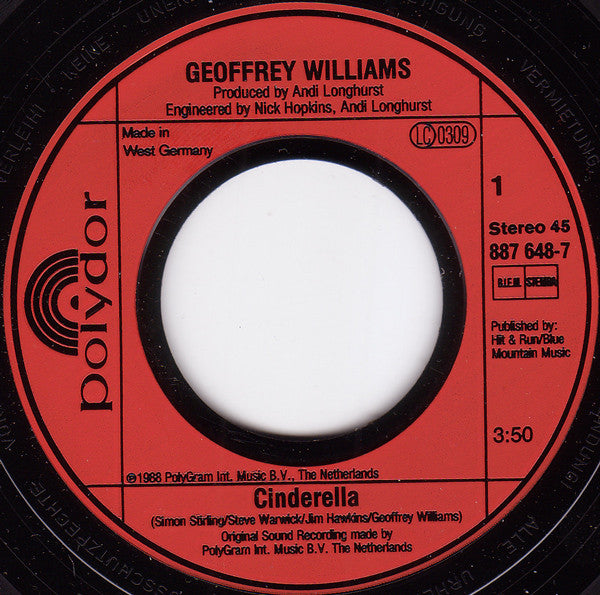 Geoffrey Williams : Cinderella (7", Single)