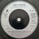Janet Jackson : What Have You Done For Me Lately (7", Single, Sil)