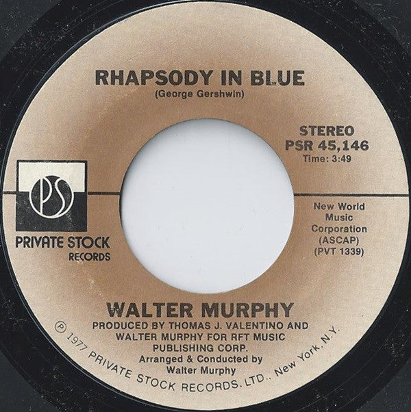 Walter Murphy : Rhapsody In Blue (7")