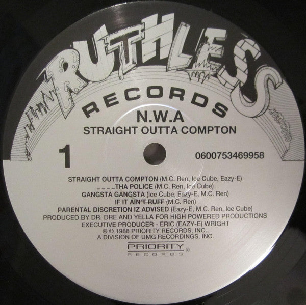 N.W.A. : Straight Outta Compton (LP, Album, RE, 180)