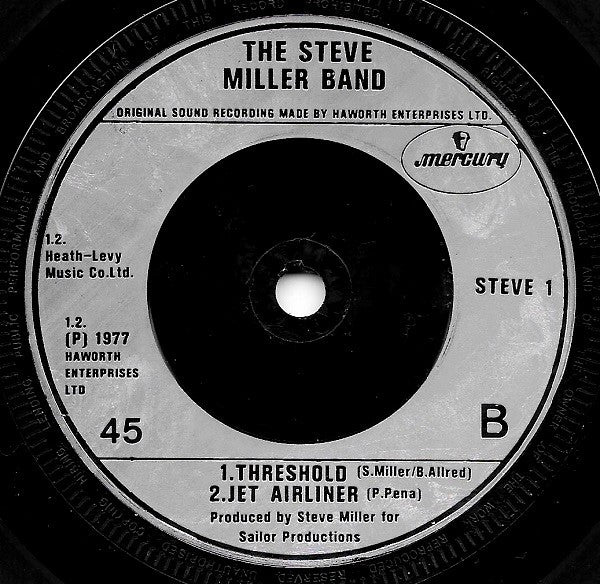 The Steve Miller Band* : Heart Like A Wheel (7", Single)