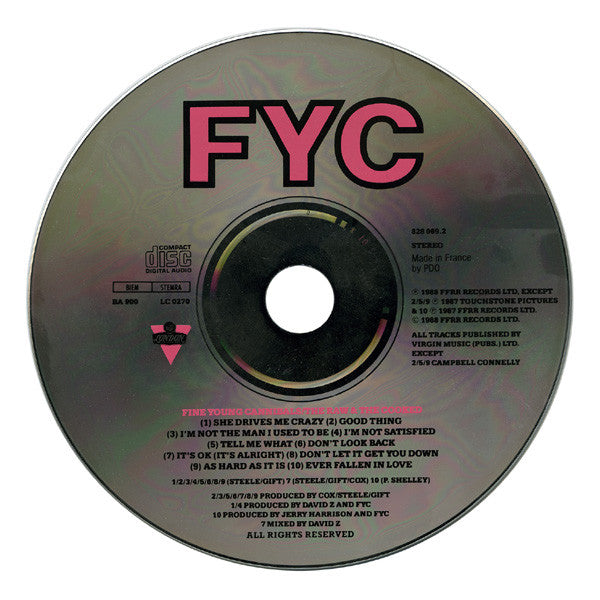 Fine Young Cannibals : The Raw & The Cooked (CD, Album)