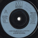 Stevie Wonder : I Just Called To Say I Love You (7", Single, Blu)