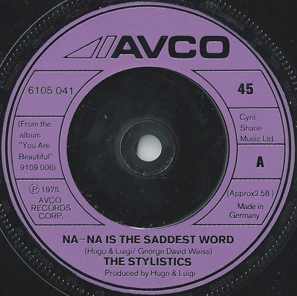 The Stylistics : Na-na Is The Saddest Word (7", Single, Ger)