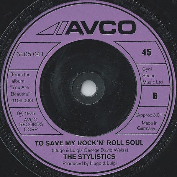 The Stylistics : Na-na Is The Saddest Word (7", Single, Ger)