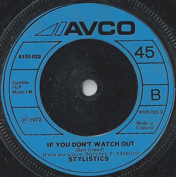 The Stylistics : Peek-A-Boo (7", Single, Sol)