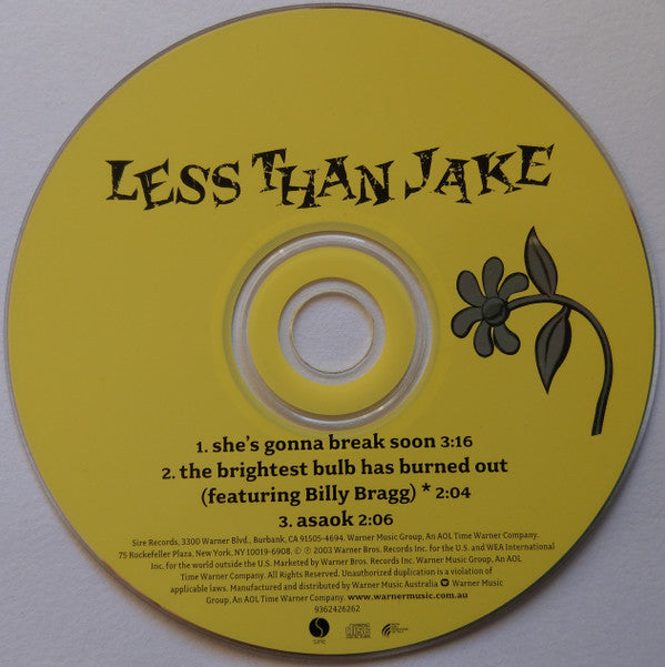 Less Than Jake : She's Gonna Break Soon (CD, Single)