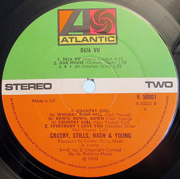 Crosby, Stills, Nash & Young : Déjà Vu (LP, Album, RE, Gat)