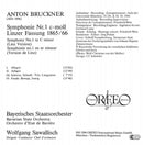 Anton Bruckner, Wolfgang Sawallisch, Bayerisches Staatsorchester : Symphonie Nr. 1 (CD, Album)