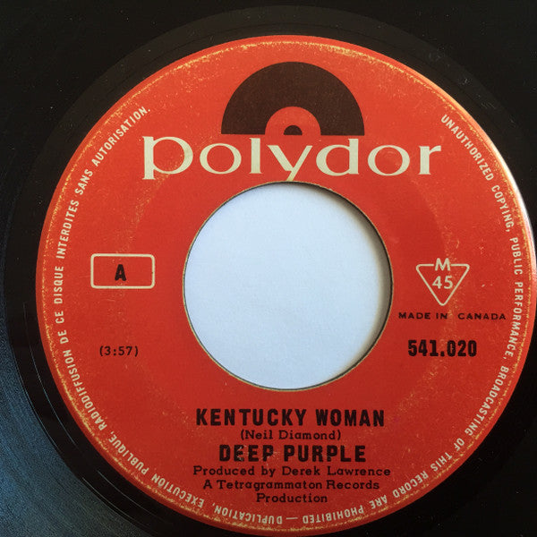 Deep Purple : Kentucky Woman (7", Single)