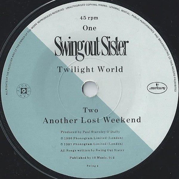 Swing Out Sister : Twilight World (7", Single, Pap)