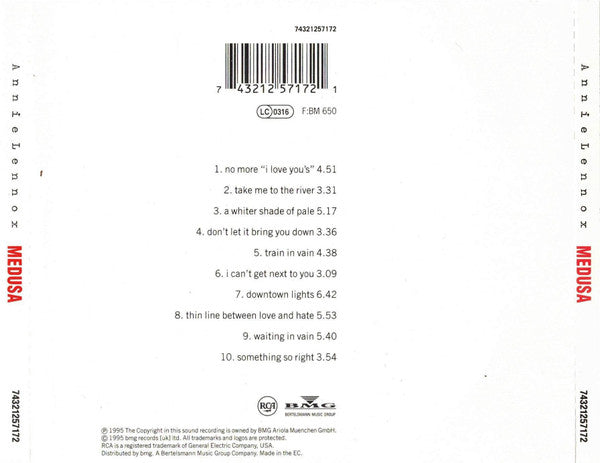 Annie Lennox : Medusa (CD, Album)