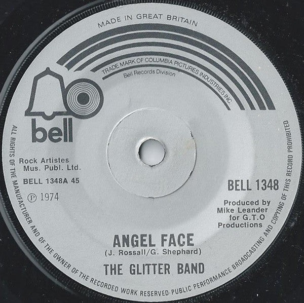 The Glitter Band : Angel Face (7", Single, Sol)