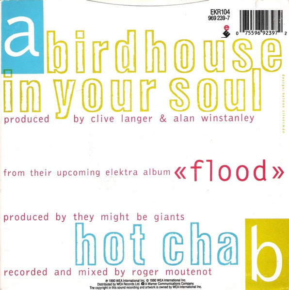 They Might Be Giants : Birdhouse In Your Soul (7", Single)