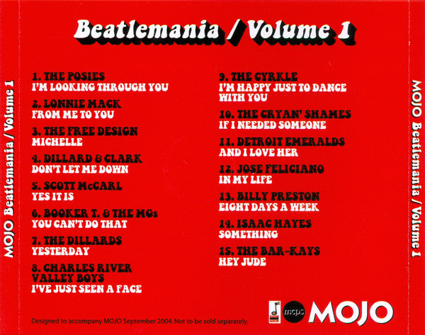 Various : Beatlemania / Volume 1 (An All-American Tribute To The Fab Four) (CD, Comp)