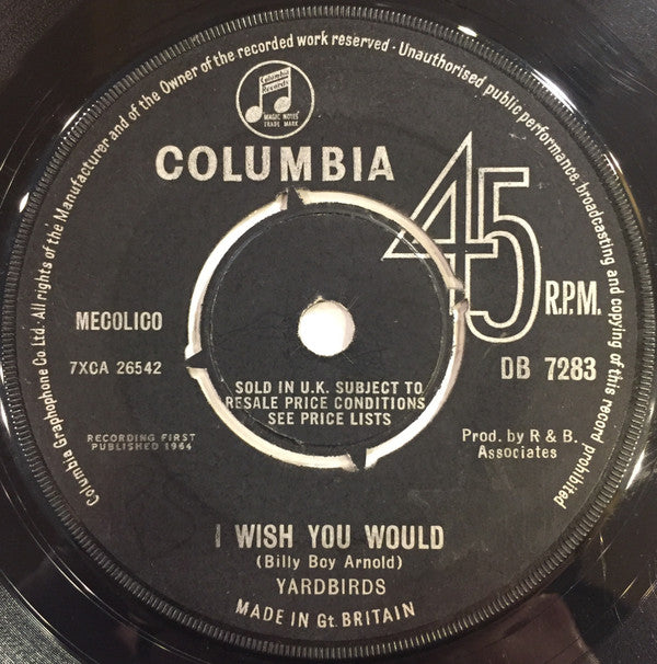 The Yardbirds : I Wish You Would (7", Single)