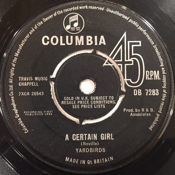 The Yardbirds : I Wish You Would (7", Single)