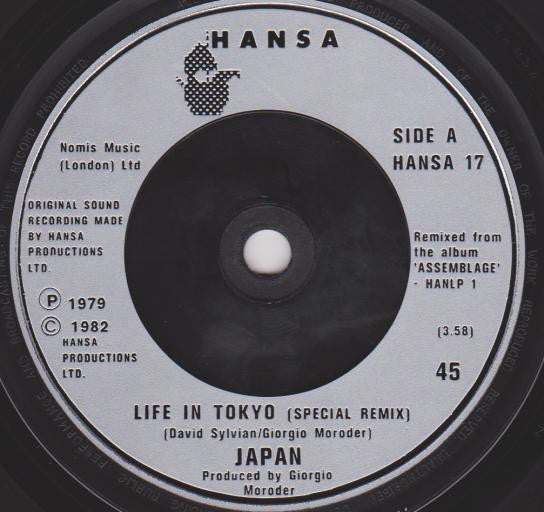 Japan : Life In Tokyo (7", Single, RE)