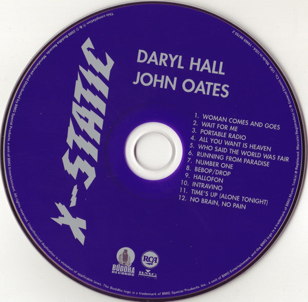 Daryl Hall & John Oates : X-Static (CD, Album, RE, RM)
