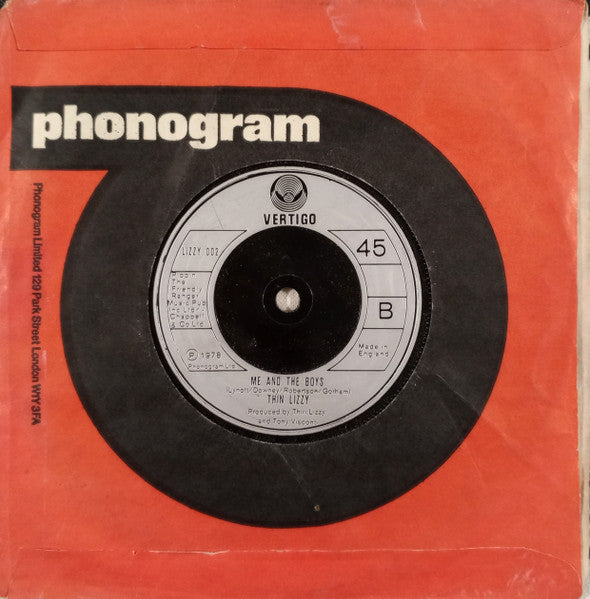 Thin Lizzy : Rosalie/ (Cowgirls' Song)  (7", Single, Com)