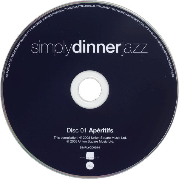 Various : Simply Dinner Jazz (4xCD, Comp + Box)