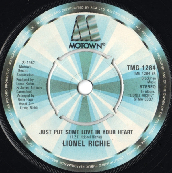 Lionel Richie : Truly (7", Single, Kno)