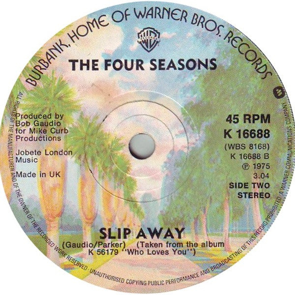 The Four Seasons : December, 1963 (Oh, What A Night) (7", Single, Sol)