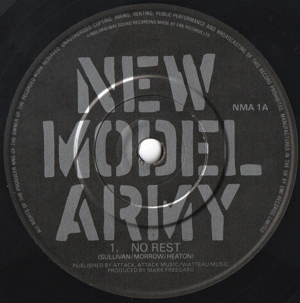 New Model Army : No Rest - Heroin (7", Single)