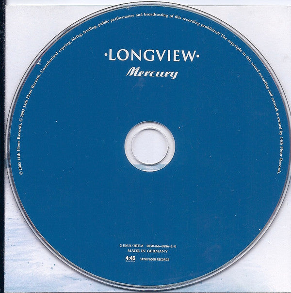 Longview : Mercury (CD, Album)