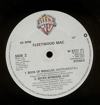 Fleetwood Mac : Seven Wonders (Extended Remix) (12", Single)