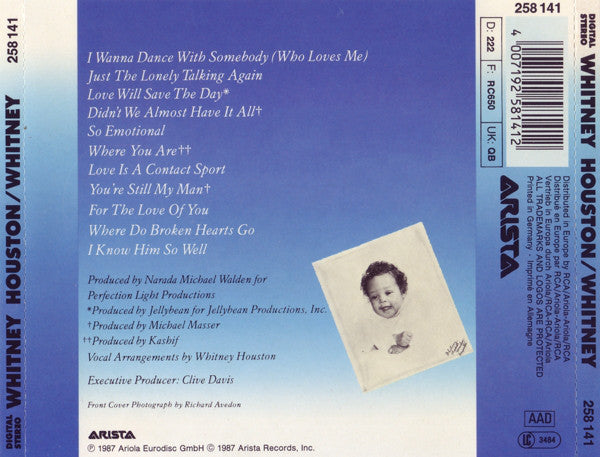 Whitney Houston : Whitney (CD, Album)