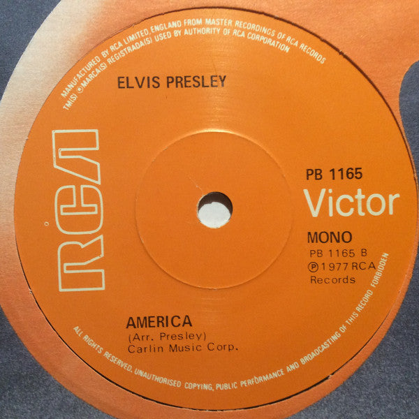 Elvis Presley : My Way (7", Single, Sol)