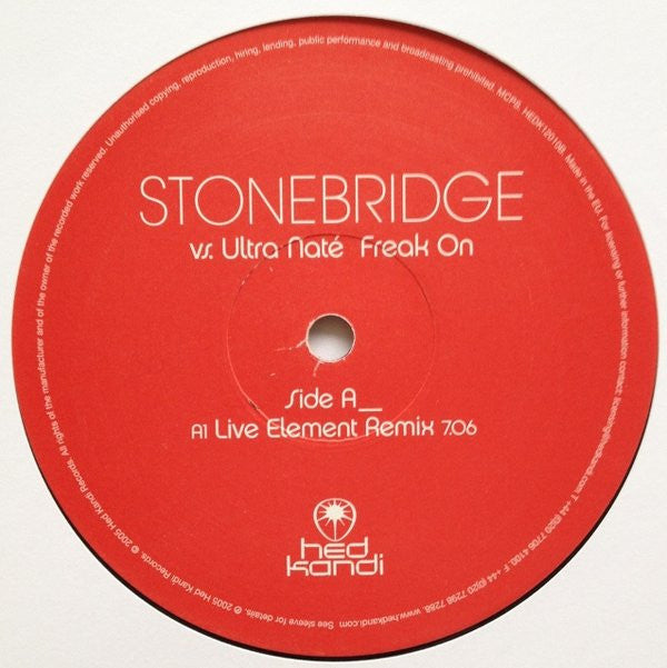 StoneBridge vs. Ultra Naté : Freak On (12", Ltd)