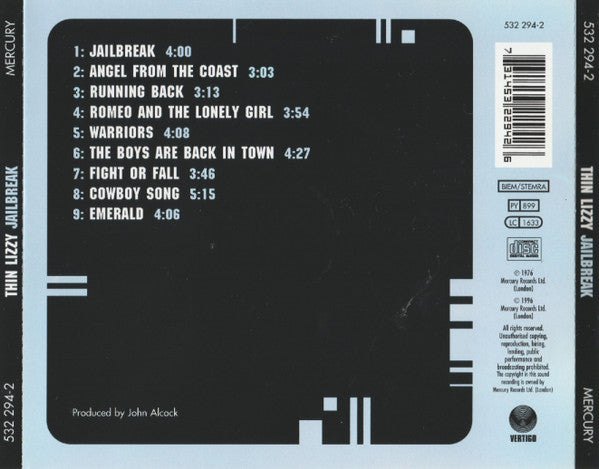 Thin Lizzy : Jailbreak (CD, Album, RE, RM)