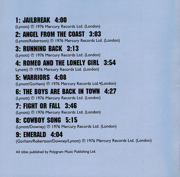 Thin Lizzy : Jailbreak (CD, Album, RE, RM)