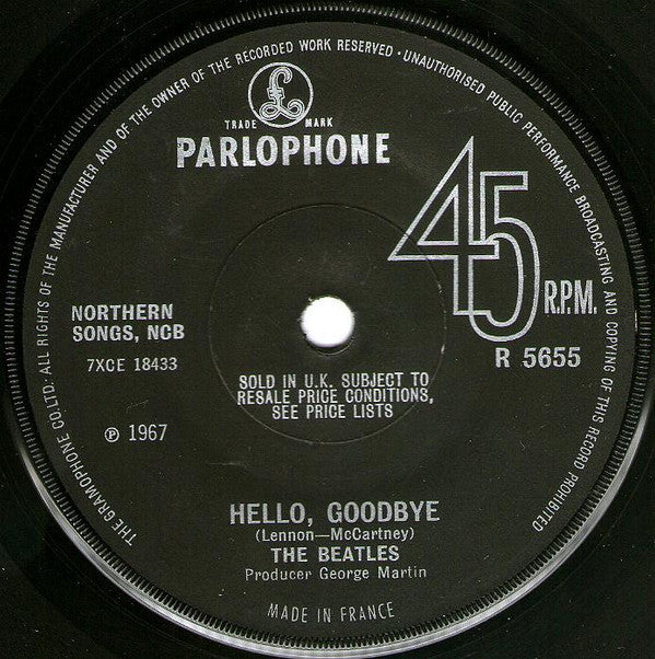 The Beatles : Hello, Goodbye (7", Single, "Ma)