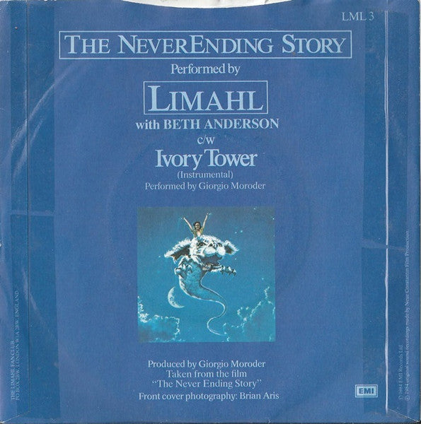 Limahl : The Never Ending Story (7", Single, Bla)