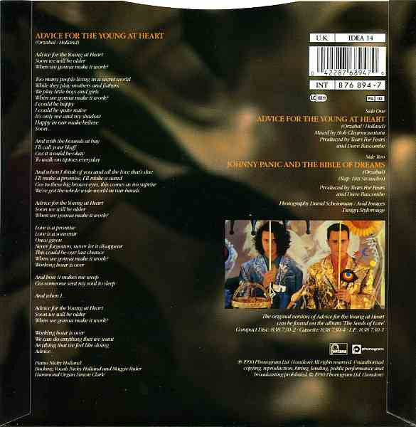 Tears For Fears : Advice For The Young At Heart (7", Single)