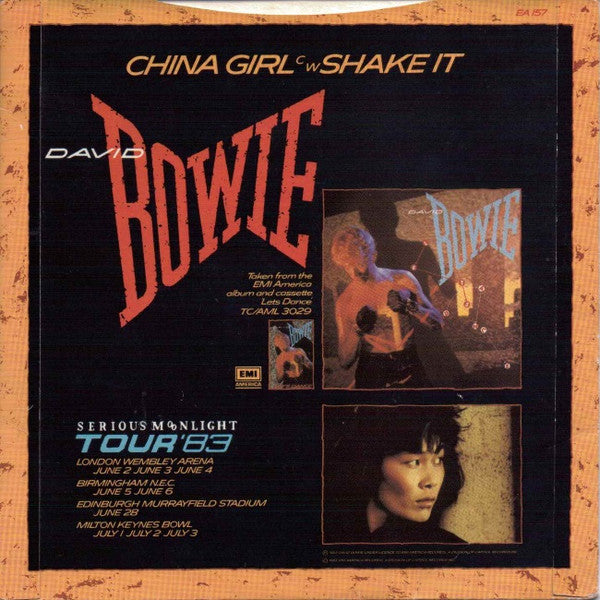 David Bowie : China Girl (7", Sol)