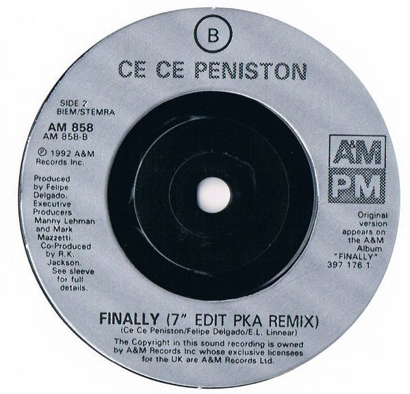 Ce Ce Peniston : Finally (Choice Mix) (7", Single)