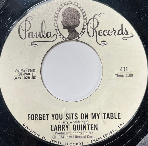 Larry Quinten : Hurting Me (7", Single, Promo)