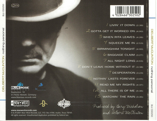 Delbert McClinton : Nothing Personal (CD, Album)