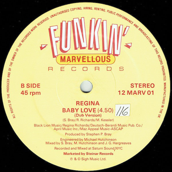 Regina (2) : Baby Love (12", Single)