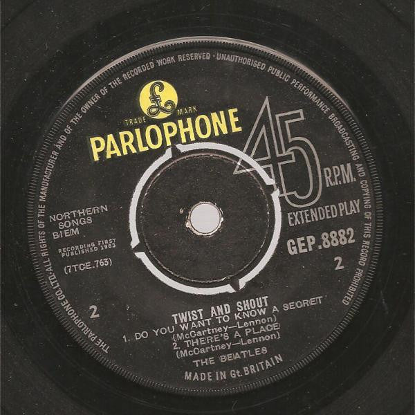 The Beatles : Twist And Shout (7", EP, Mono, Fir)