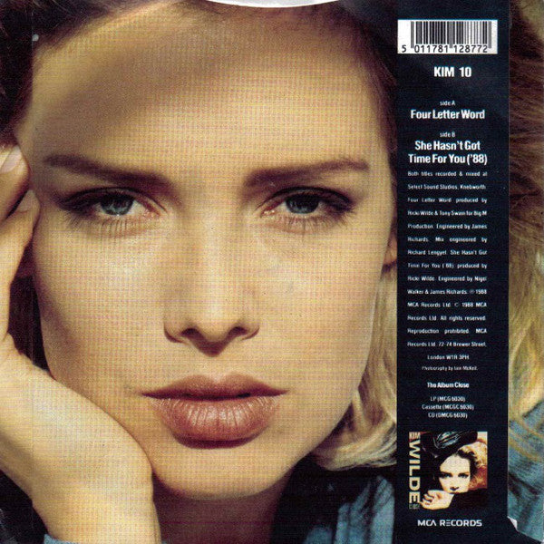 Kim Wilde : Four Letter Word (7", Single, Pap)