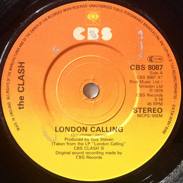 The Clash : London Calling / Armagideon Time (7", Single, Sun)