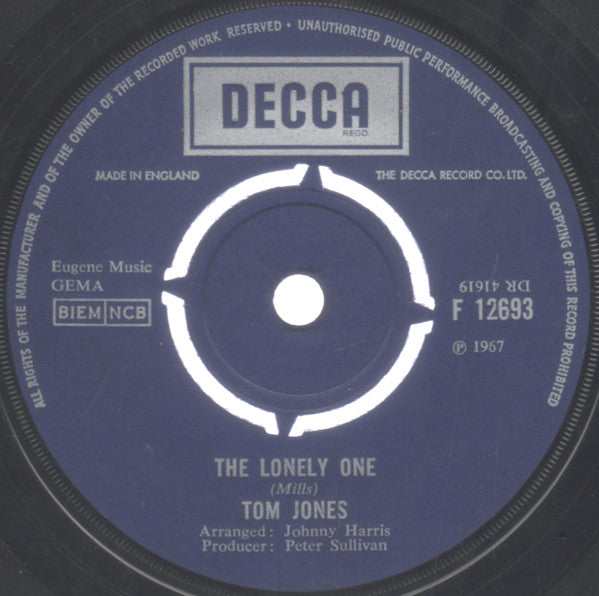 Tom Jones : I'm Coming Home (7", Single)