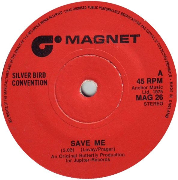Silver Convention : Save Me (7", Single)