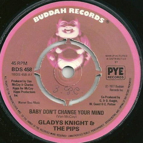 Gladys Knight And The Pips : Baby, Don't Change Your Mind (7", Single, Pus)